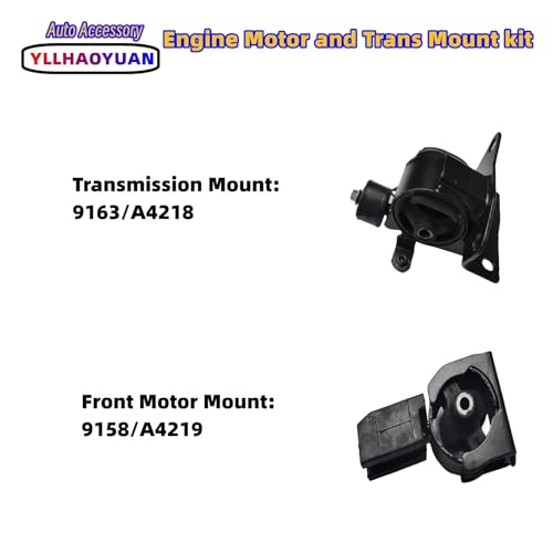 Yllhaoyuan Engine Mount Kit for 2003-2008 Corolla 1.8L - size: 2003-2008 Corolla 1.8L