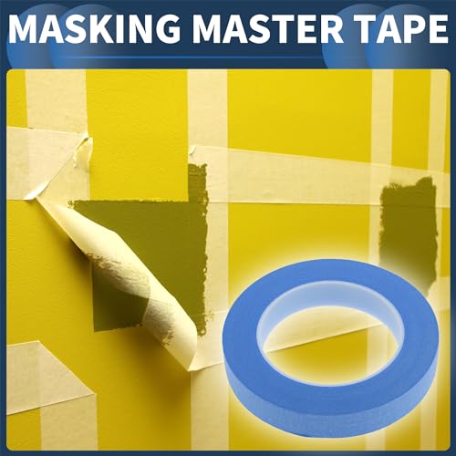 Masking Tape, 0.8 Inches x 32.8 Yards DIY Car Auto Paint Painters Tape Blue, 1 Pc - color: Blue, size: 0.8 Inches x 32.8 Yards