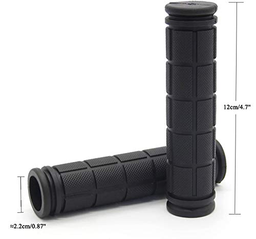 Bike Handlebar Grips with Tassel for Girls Boys and Kids - color: Black