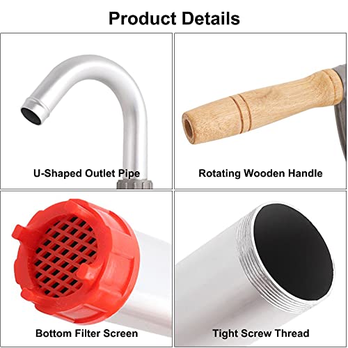 LYCARESUN 15 to 55 Gallon Drum Pump,Aluminum Hand Fuel Pumps - style: Aluminium