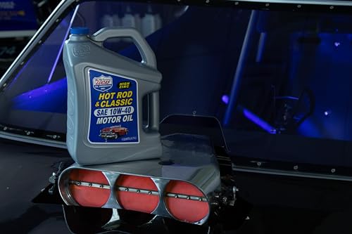 Lucas Oil 10683 Hot Rod & Classic Car SAE 10W-40 Motor Oil - 5 Quart - size: Pack of 1, style: 5 Quart