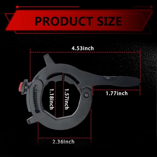 Motorcycle Cruise Control Assist, Motorcycle Throttle Lock, 1.18"-1.57" Motorcycles Cruise Control Throttle Clamp, Compatible with Most Handlebar, for Motorcycles & E-Bikes/Scooters (Black)