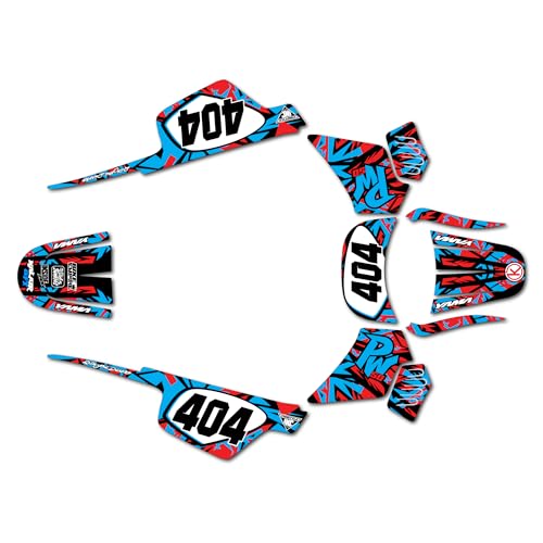 Graphics Kit for Yamaha PW 50 (All Years) Shatter Series Lime 16 Mil - Dirt Pit Bike Motorcycle Stickers, Dirtbike Racing Automotive Decal Motocross Accessories no-Plastics - color: Lime, size: 16 Mil - On/Off the Road