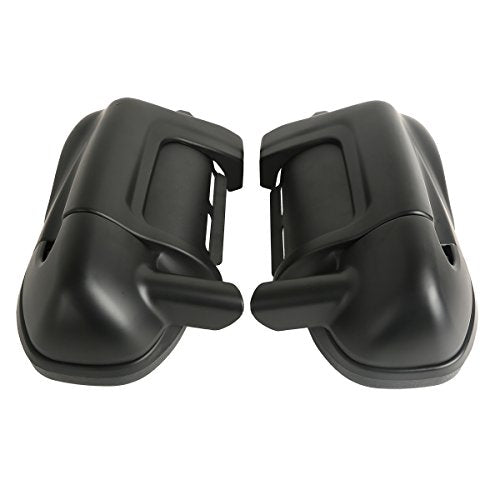 XFMT Lower Fairing Motorcycle Lower Vented Leg Fairing with Glove Box Fit For 1983-2013 Harley Touring Road King Street Glide Electra Glide Ultra Classic, Matte Black - color: Matte Black For Harley Touring '83-'13