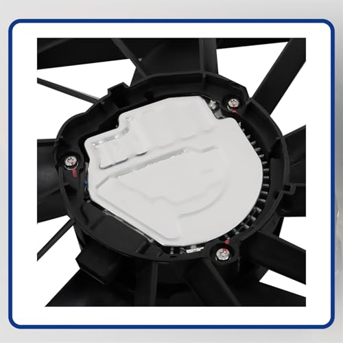 Radiator Cooling Fan Replacement for 23123633 23123634 Replacement for Silverado 1500 2015-2019 Replacement for Sierra 1500 2015-2019