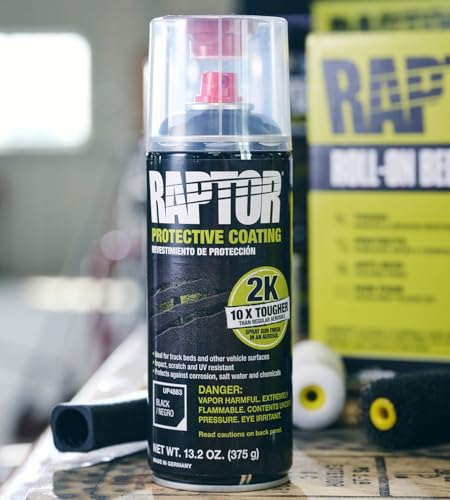 U-POL Raptor 2K Bedliner Aerosol, Protective Coating, 13.2 OZ