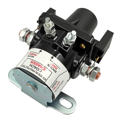 Upgrade 0100055000 Starter Solenoid Relay, Compatible with RV Automobile Battery Disconnect Relay Switch 12v Latching Solenoid Replace 01-00055-000 - size: 01-00055-000