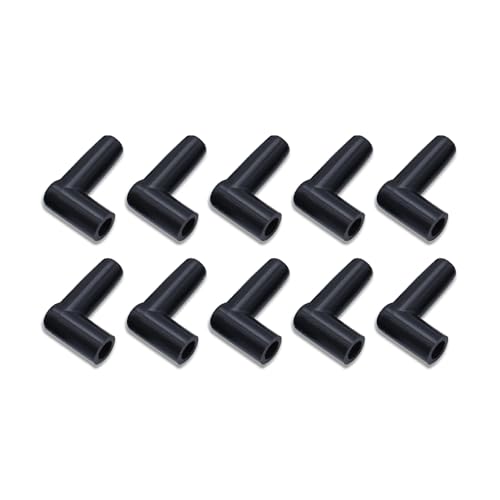 8.5mm Spark Plug Wires Set Black with 90 Degree Boots - color: Black, style: 90 Degree Boots