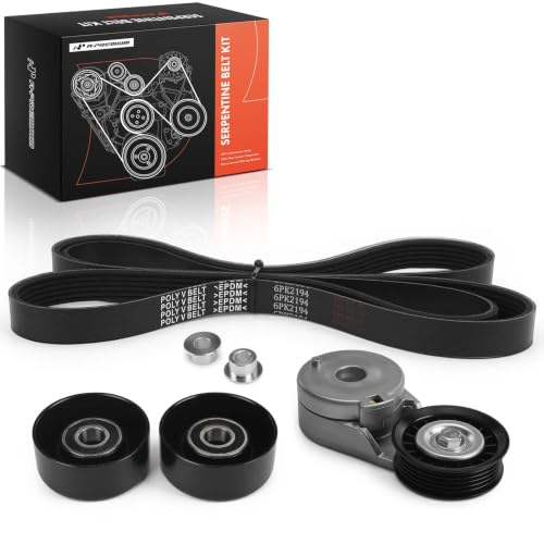 A-Premium Engine Serpentine Belt Drive Kit with Tensioner & Idler Pulley