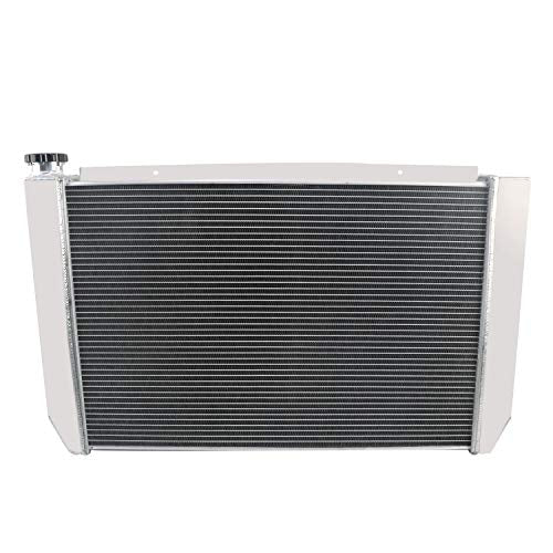 ECMRAD 4 Row Core Universal Aluminum Racing Radiator Double Pass 31" x19" Compatible for Ford Mopar Style