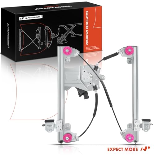 A-Premium Front Driver Side Power Window Regulator with Motor Assembly - size: Front Left Driver Side, style: 7 Pins Motor