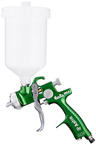 Astro Pneumatic Tool EUROHV107 EuroPro Forged HVLP Spray Gun with 1.7mm Nozzle and Plastic Cup - size: 1.7mm Tip Size