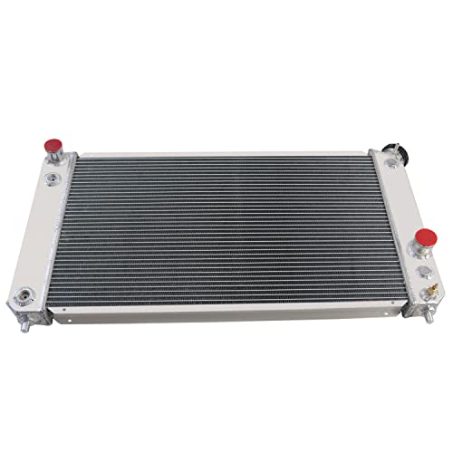 4 Row Core Aluminum Radiator For 1996-2005 2003 2004 Chevy Blazer S10 GMC Jimmy/Sonoma 4.3L All Aluminum Radiador - size: 4 Row Radiatdor
