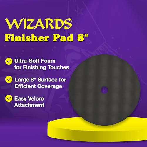 Wizards Finisher Buffing Pad - Smooth Finish, Grip Hold - 8" x 1.5" - color: The Finisher Pad