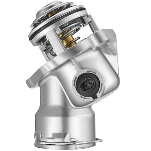 BDFHYK 902-5912 Upgrade Aluminium Coolant Thermostat Housing Assembly Compatible with Mercedes-Benz C230 C250 C280 C300 E350 E400 GLK350 ML450 R350 S400 SLK300 SLK350 2.5L 3.0L 3.5L Replace 2722000415