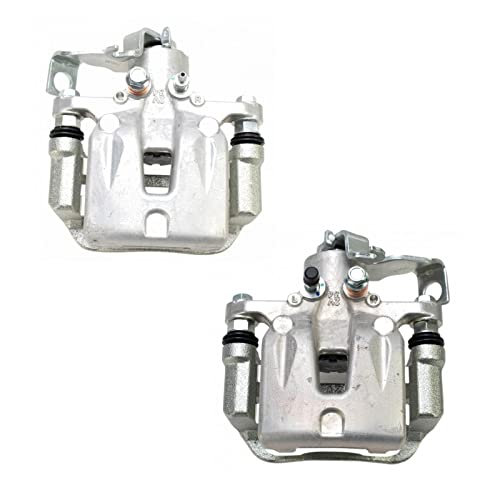 TRQ Rear Driver and Passenger Side Brake Caliper Set Caliper Brackets - style: CLA31964