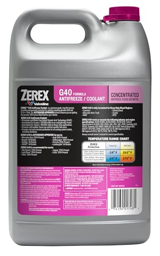 Zerex G40 Phosphate and Nitrite Free Concentrate Antifreeze/Coolant 1 GA