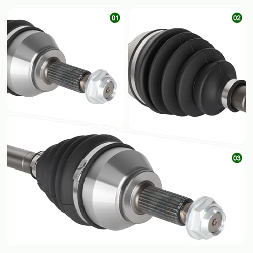 Front Left CV Axle Shaft Assembly fits for Ford Focus 2000-2011 2.0L, for Focus 2003-2004 2.3L, for 66-2143, 1 PCS Front Driver Side CV Axle