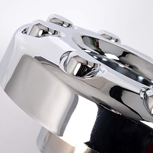 GRAND ORANGE Chrome Wheel Center Hub Cap Replaces Compatible with 2005-2018 Ford F350 Super Duty Dually Front 4X4 5C3Z1130TA - color: Fit 2005-2018 F350