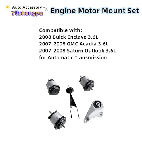 Engine Motor Mount Kit for Enclave 2008 3.6L - size: Enclave 2008 3.6L