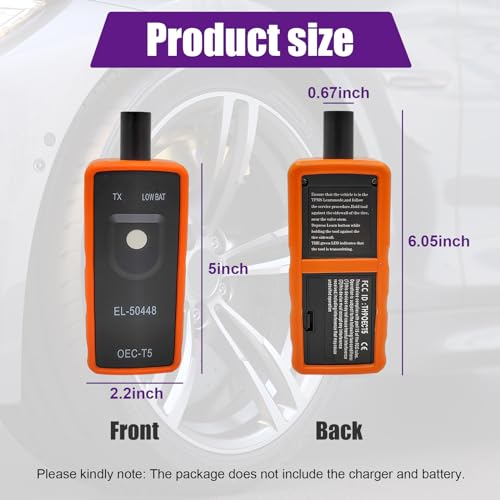 Dickno TPMS Relearn Tool for Tire Sensor, EL-50448 Auto Programming Training Activation Reset Tool, OEC-T5 Tire Pressure Monitoring System Sensors Compatible with Enclave, Acadia, Traverse