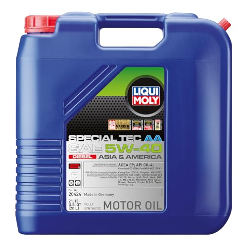 LIQUI MOLY Special Tec AA SAE 5W-40 Diesel | 20 L | Fully synthetic engine oil | SKU: 20424