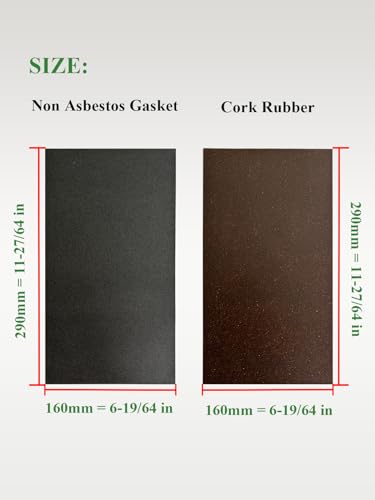 YAMAKATO RTV Gasket Material Paper Maker Black Silicone Sealant 160X290mm - size: type1 rtv & 11*12" gasket sheet