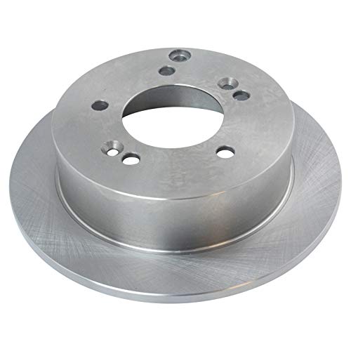 TRQ Rear Brake Pad and Rotor Set Ceramic Solid Rotors - style: BKA12008