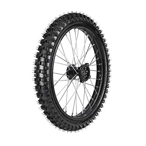 TDPRO Front 70/100-19 Wheel Tire and Rim Inner Tube With 15mm Bearing Assembly for Pit Pro Trail Dirt Bike - size: Front 19in