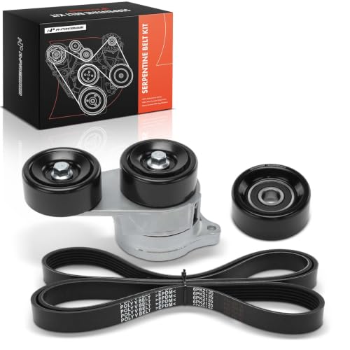 A-Premium Engine Serpentine Belt Drive Kit with Tensioner & Idler Pulley