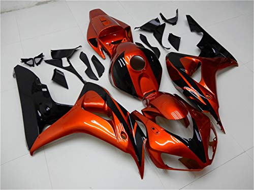 Orange Black Fairing Fit for HONDA 2006 2007 CBR1000RR CBR 1000RR New Injection ABS Plastics Bodywork Body Kit Bodyframe Body Work 06 07 - color: 26 Orange