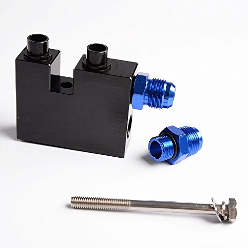 10 Row Aluminum Engine Transmission Oil Cooler Kit Compatible For BMW N54 Engine Twin Turbo 135 E82 335 E90 E92 E93 Black - color: Black/10 Row, size: Separation Style