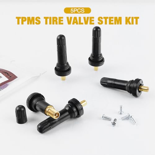 TPMS Valve Stem, TPMS 20008 Tire Valve Stems, TPMS Snap-in Tire Pressure Sensor Valve Stem (5Pcs)