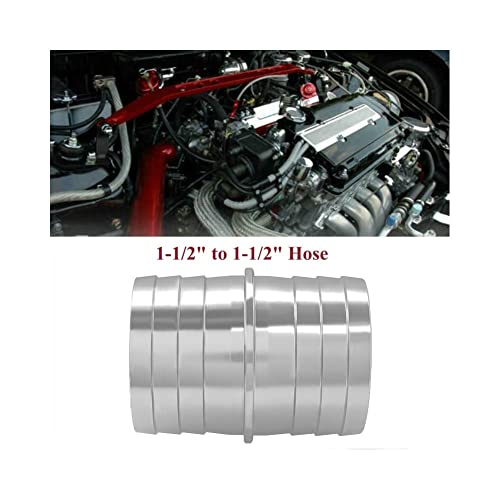 YSIL 1-1/2" Hose Barb Splice Coupler Radiator Repair Mend Fitting Adapter - size: 1-1/2" to 1-1/2"