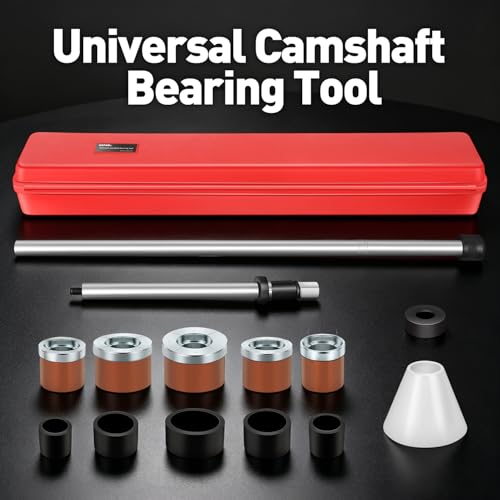 DNA Motoring Cam Bearing Tool Set, Camshaft Bearing Installation and Removal Tool Kit Fit Most Domestic and Import Vehicles, with 1.125-2.690 Inch Adapters, TOOLS-00555 - style: Cam Bearing Tool