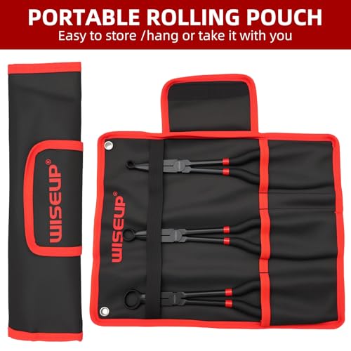 WISEUP 3-Piece 11" Long Reach Hose Grip Pliers Set