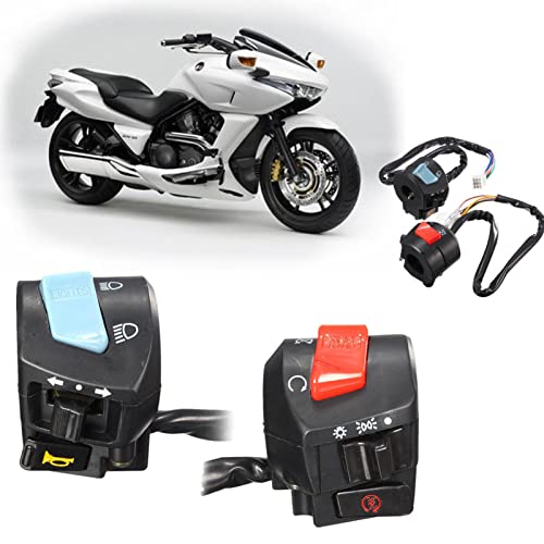 Ejoyous Motorcycle Handlebar Control, 7/8 Inch 22mm Universal Handlebar Control Switch Motorbike Left Right Horn Turn Signal Light Switch, Ejoyous4tbpg6ycv0