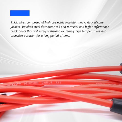 6716128 Ignition Spark Plug Wires Compatible with Jeep Cherokee - style: 671-6128