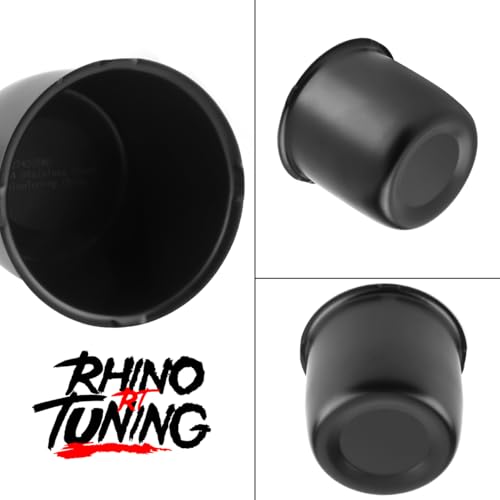 Rtrhinotuning Stainless Steel Push Through Center Caps 3.31" for Trailer Truck Rv Wheel Rims Chrome Trailer Hub Cap 3.03" Hight 4 PCS Wheel Center Caps - color: Black, size: 3.37" Center Hole, 3.03" Height