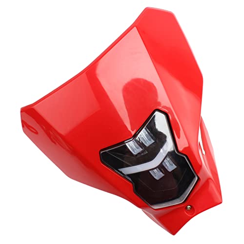 Dirt Bike Headlight,Universal Motorcycle LED Headlight Kit For Dirt Pit Bike Enduro Like CRF XR CR Led Lights-Headlamp For CRF450L 2019 2020 CRF450XR 2019 2020 - color: red