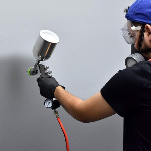 NEIKO 31214A Air Spray Paint Gun, HVLP with Gravity Feed, 1.5 MM Nozzle, 600 CC Capacity, Spray Gun Paint Sprayer for Walls, Automotive, Home Improvement - style: 1.5mm nozzle