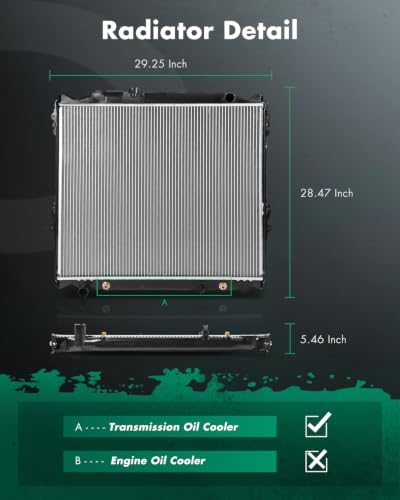 SCITOO CU1998 Radiator for Toyota for 4Runner 1996-2000 2.7L 1996-2002 3.4L - size: 1998