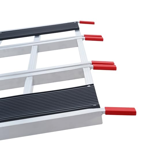 VEVOR Snowmobile Loading Ramp 85" x 54" Aluminum Foldable Ramps, 1500 LBS Capacity Loading Ramps for Motorcycle/Dirt Bike/Trailer/ATV/UTV/Garden Tractor/Lawn Mower - size: 1500 lbs