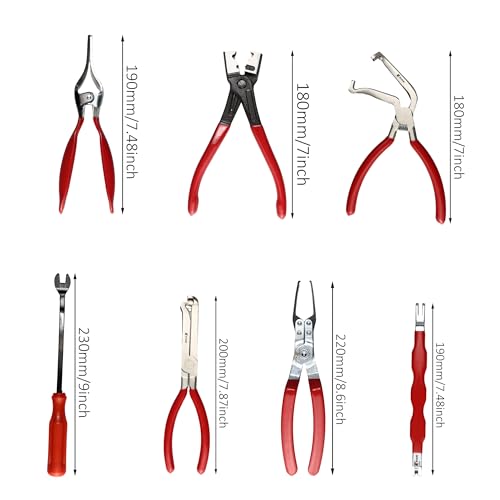 Electrical Disconnect Pliers for Cars, Automotive Connector Disconnect Tool Set with 8Pcs Terminal Removal Tools, High Carbon Steel Removal Pliers Kit for Cars, Trucks & SUVs