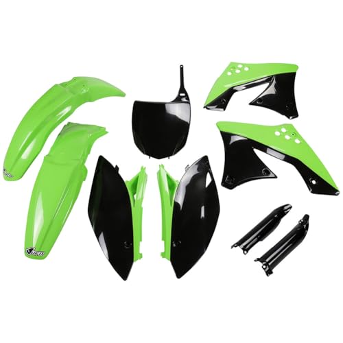 UFO PLAST Full Plastic Kit – Dirt Bike MX Replacement Panels - Compatible with Kawasaki KX250F 2009-2012 - color: Original 09/12 KAKIT212F@999