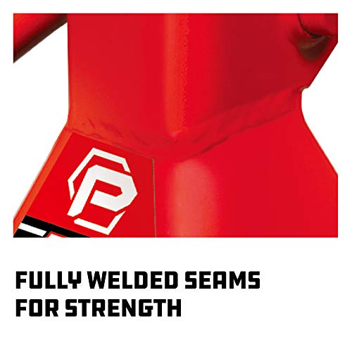 Powerbuilt 2 Ton Ratchet Jack Stand Pair, 4000 Pound 2-Piece Heavy Duty Steel Stands, Wide Angle Stability, Adjustable Height - Red 640399 - size: 2 Ton