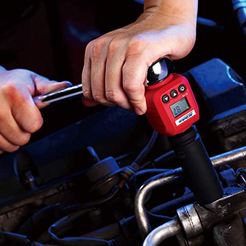 ACDelco 1/2" Heavy Duty Digital Torque Adapters 14.8 to 147.6 ft-lbs with Buzzer and LED Flash Notification – ISO 6789 Standards with Certificate of Calibration