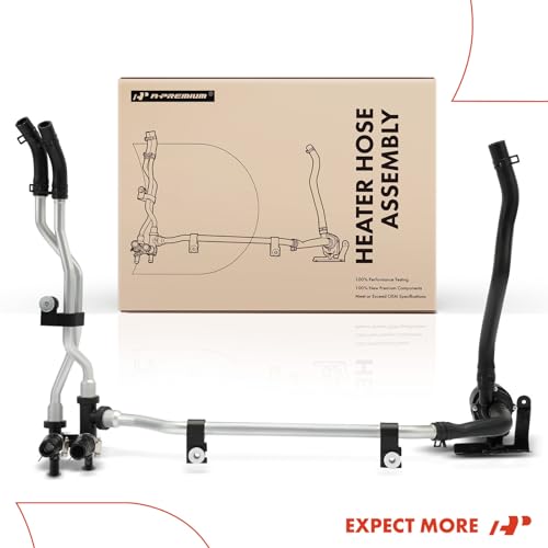 A-Premium HVAC Heater Hose Pipe Tube Assembly with Auxiliary Pump & Valve