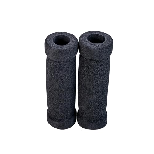 AlveyTech 130 mm (5") Long Handlebar Grip (Set of 2) - Replacement Foam Grips for Mobility Scooters, Folding E-Scooter, Electric Bicycles, Mini Dirt Gas Powered Bikes, Pit Pocket Mod Bike Parts - color: Black