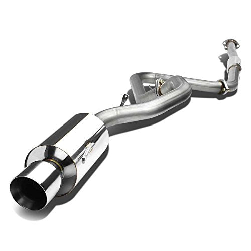 Auto Dynasty 4" Rolled Catback Exhaust System For 00-05 Mitsubishi Eclipse - color: Rolled Tip